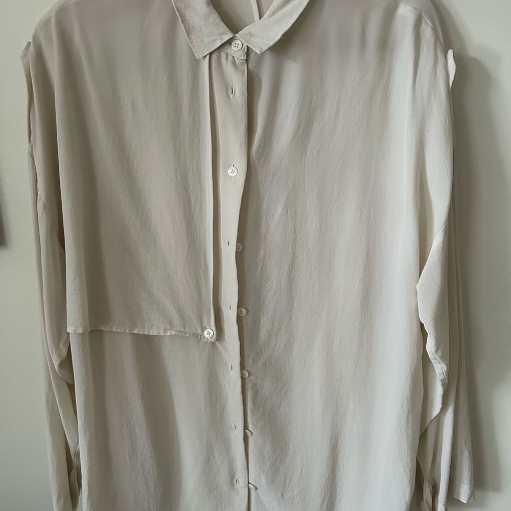Equipment Cream Women’s Silk Blouse
